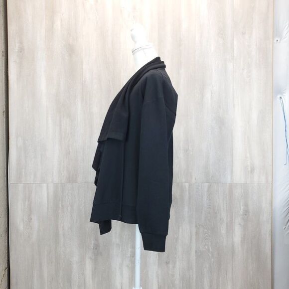 Young Fabulous & Broke Black Drape Cardigan B-0060a - Picture 7 of 10